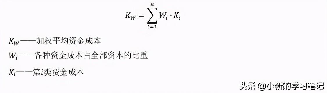 三种资金成本的计算方法(资金成本计算公式)