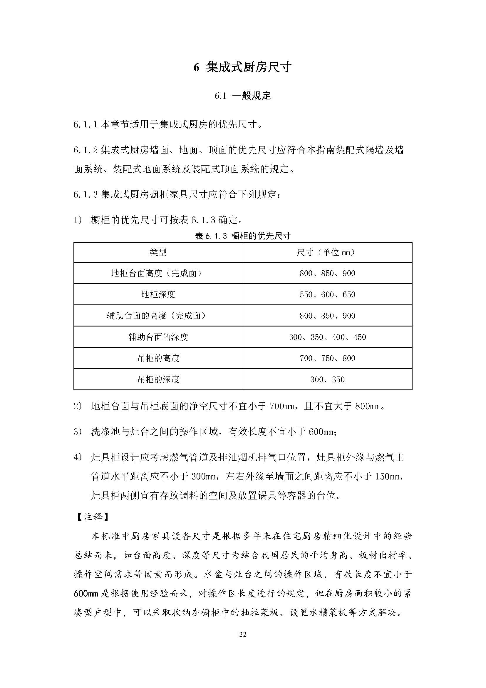 住宅装配化装修主要部品部件尺寸指南标准