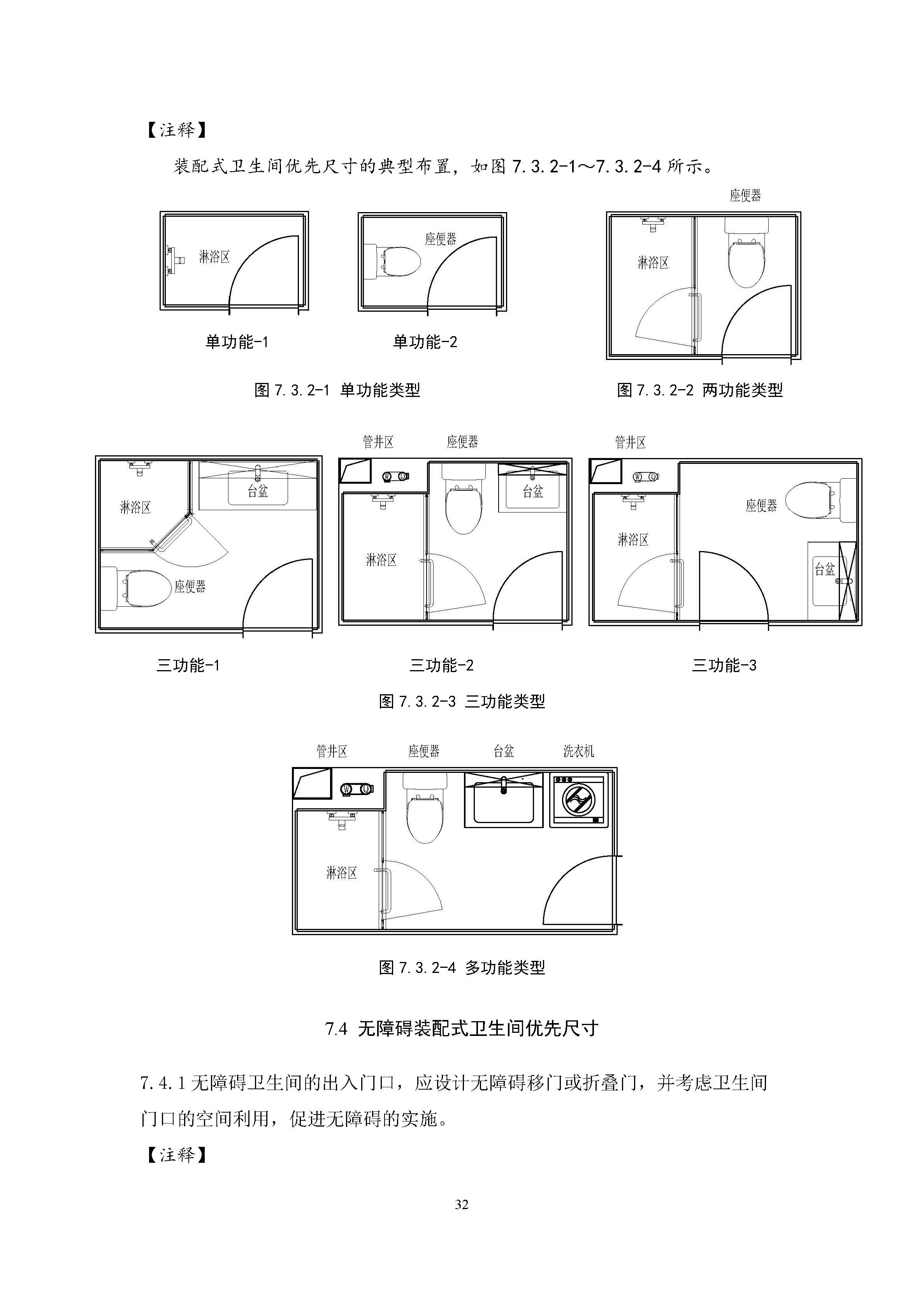 住宅装配化装修主要部品部件尺寸指南标准